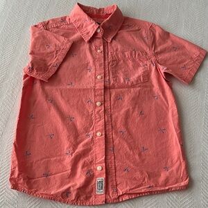 OshKosh B'gosh Coral and Blue Kids Button-Down Shirt
Color: coral